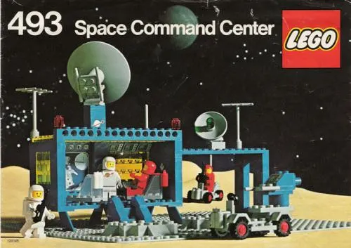 LEGO 493-1 Space Command Center (Flatplate version)