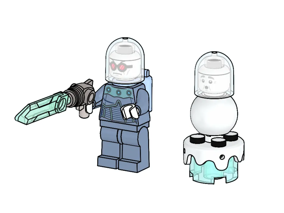 LEGO L0002270-1 Mr. Freeze & Snowman