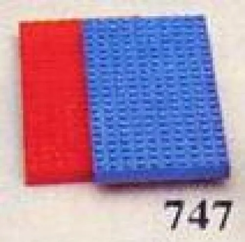 LEGO 747-1 Baseplates, Red and Blue