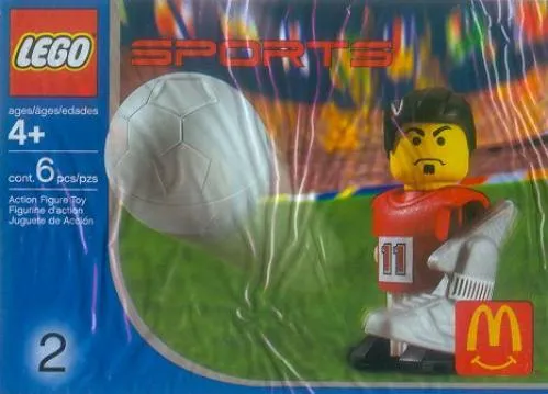 LEGO 7924-1 McDonald's Sports Set Number 2 - Red Soccer Player #11