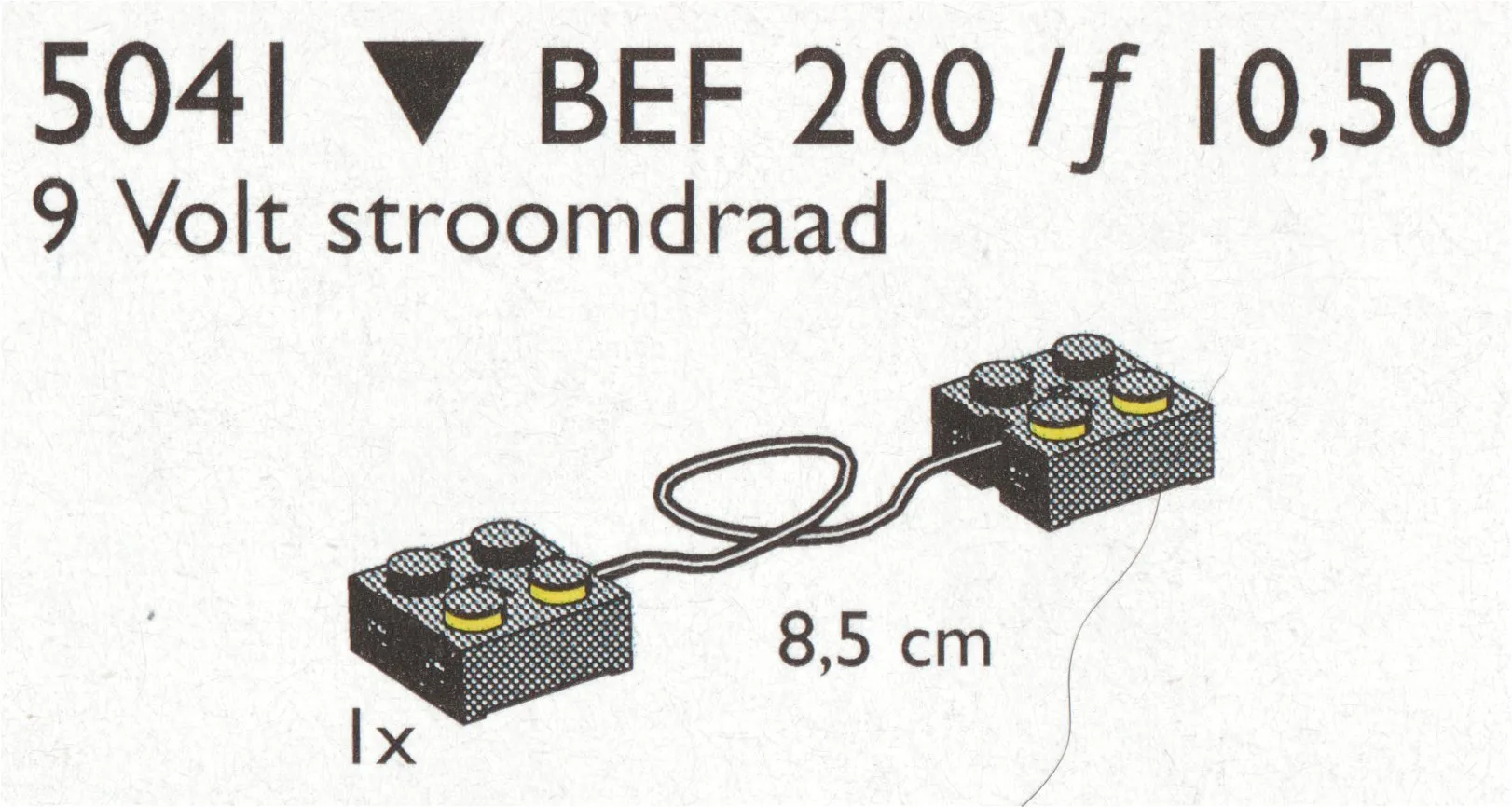 LEGO 5041-1 Wire for 9V (9cm)