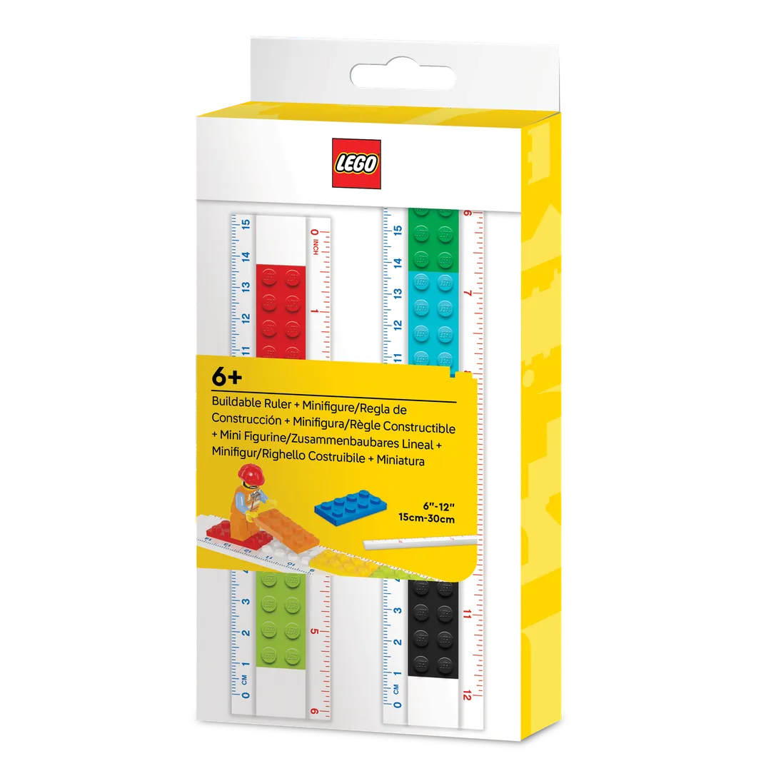 LEGO 5010100-1 Buildable Ruler with Construction Worker Minifigure