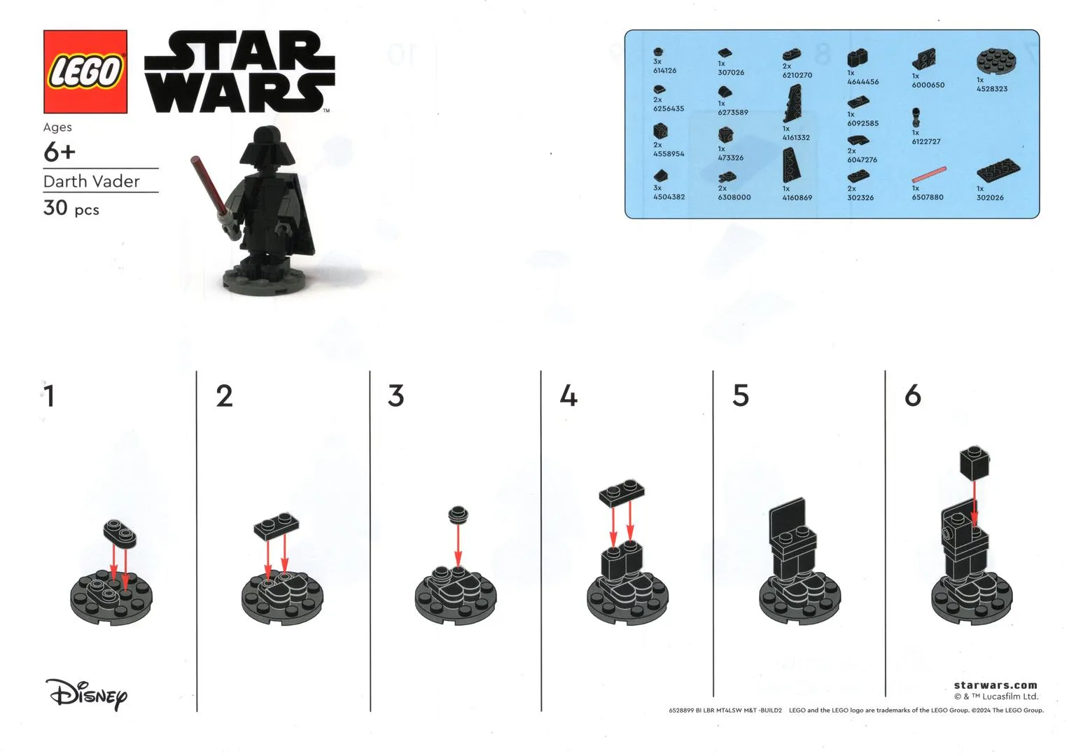 LEGO 6528899-1 Darth Vader