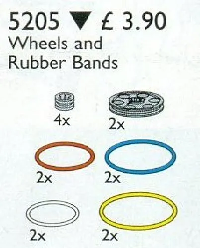 LEGO 5205-1 Pulleys and Rubber Belts