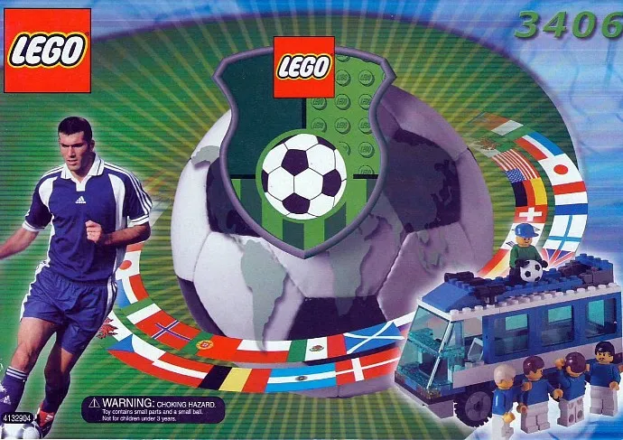 LEGO 3406-3 Team Bus (White)
