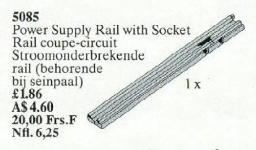 LEGO 5085-1 Power Supply Rail with Socket