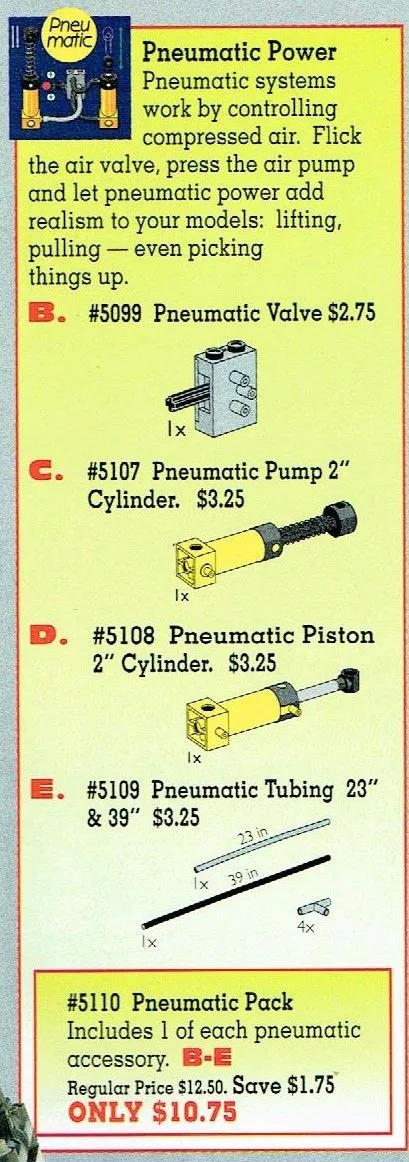 LEGO 5110-1 Pneumatic Value Pack