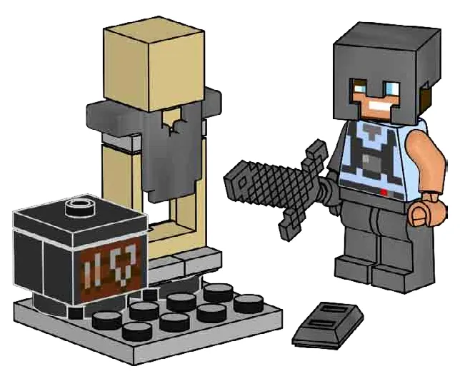 LEGO L0002250-1 Smith with Smithing Table, Netherite Armor and Armor Stand