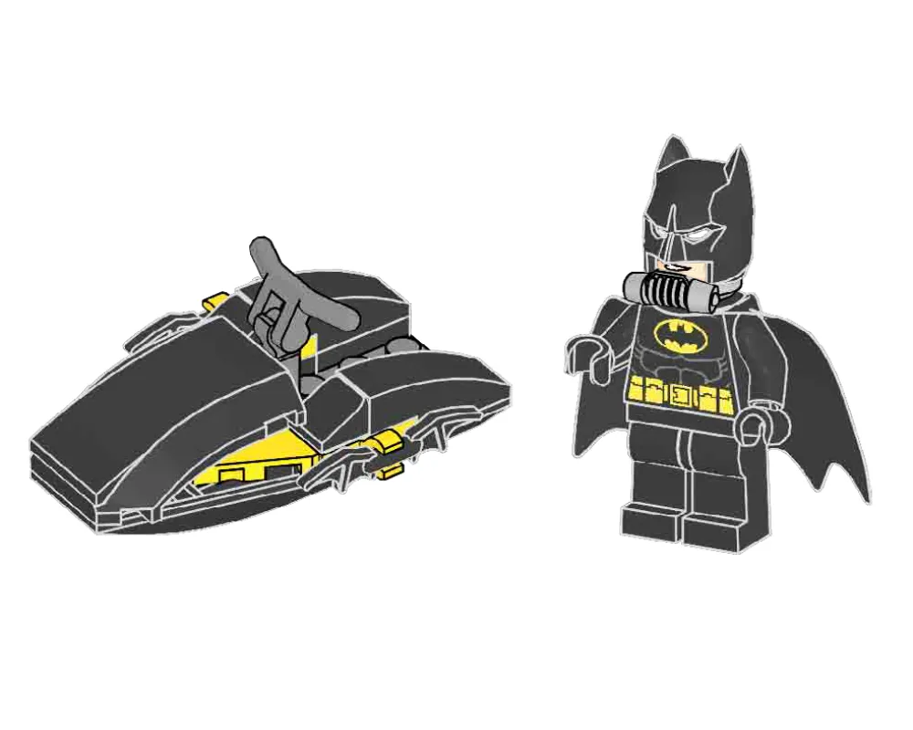 LEGO 212224-1 Batman on Jet Boat