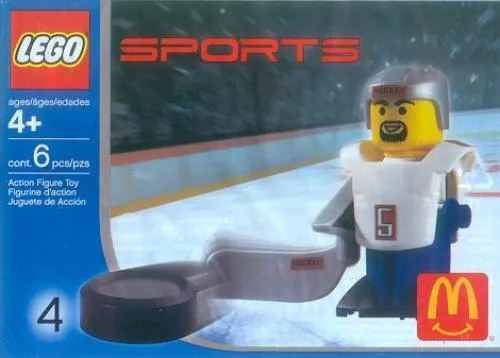 LEGO 7919-1 McDonald's Sports Set Number 4 - White Hockey Player #5