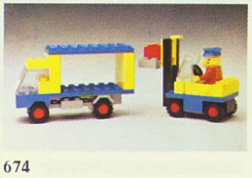 LEGO 674-1 Forklift & Truck