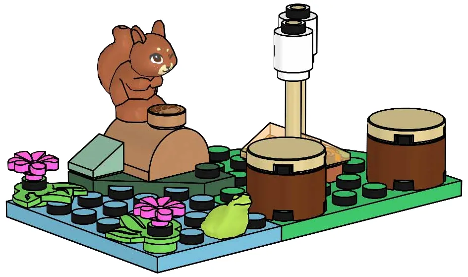 LEGO 562411-1 Squirrel and the Campfire