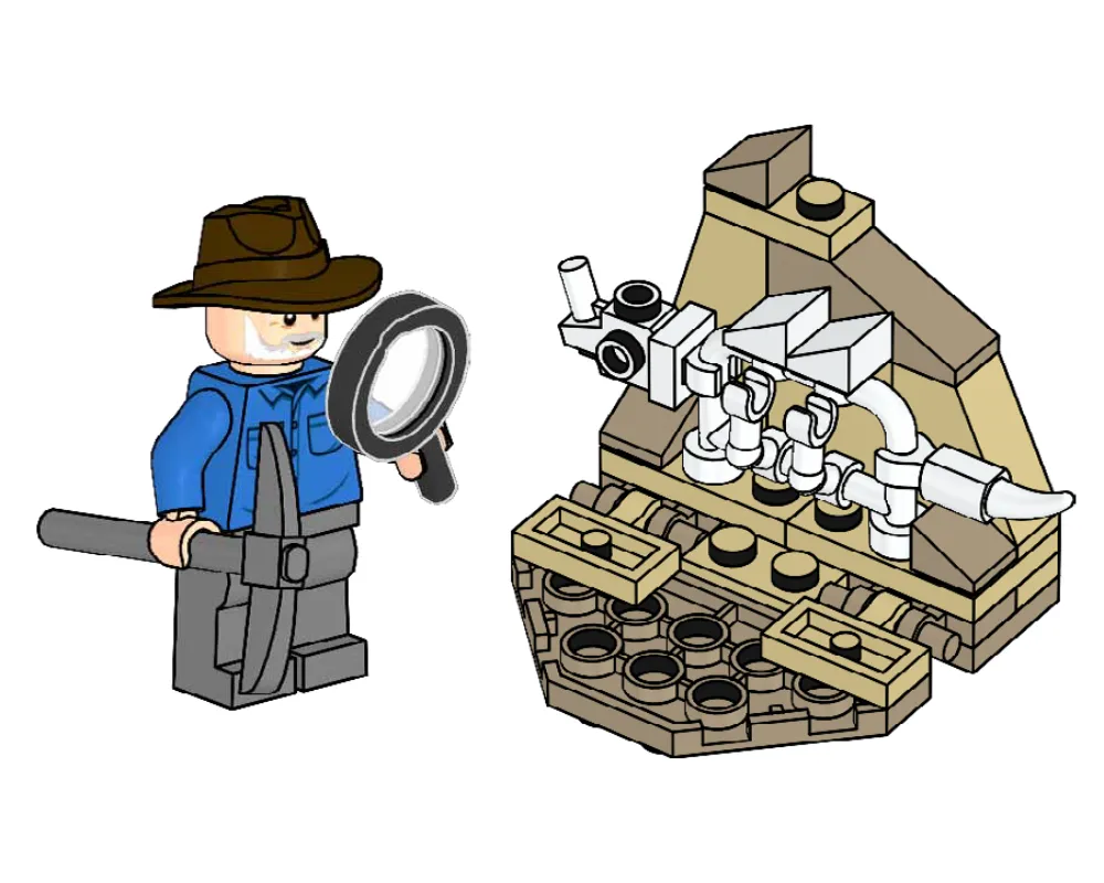 LEGO 122334-1 Alan Grant and Dino Skeleton