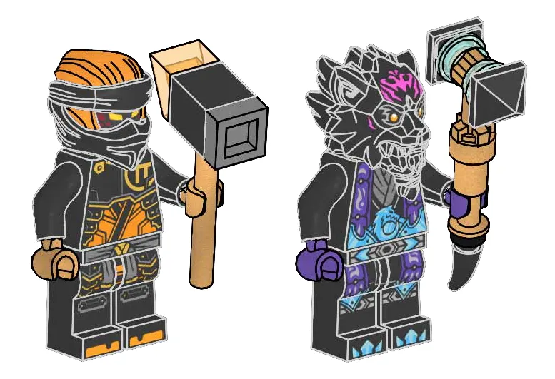 LEGO 112406-1 Cole vs. Lord Ras