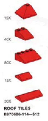 LEGO 970686-1 Roof Tiles