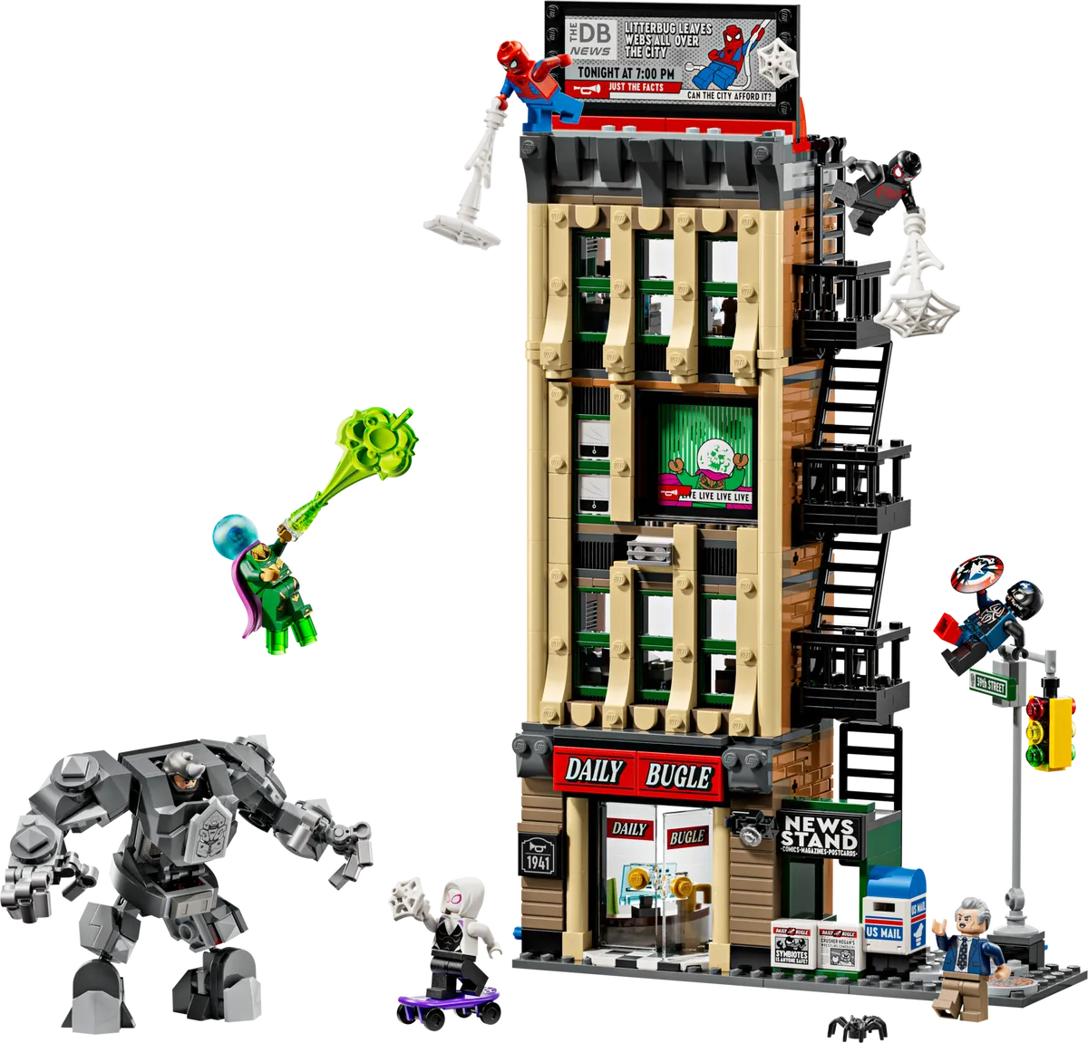 LEGO 76342-1 Spider-Man vs. Mysterio: The Daily Bugle