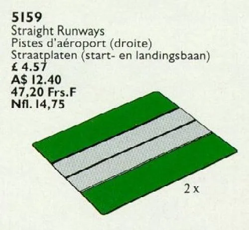 LEGO 5159-1 Straight Runways