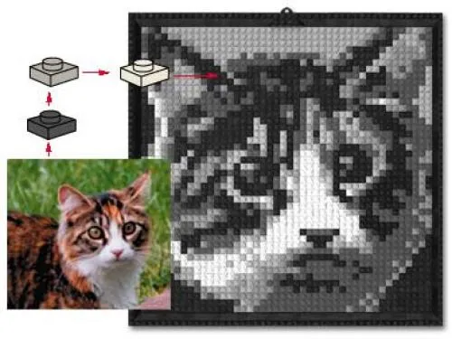 LEGO k34431-1 Lego Mosaic Cat