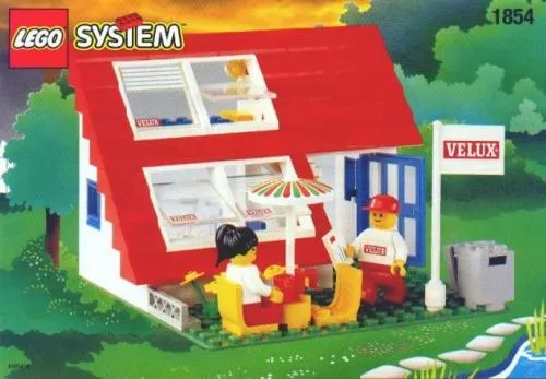 LEGO 1854-1 House with Roof-Windows