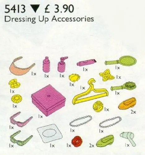 LEGO 5413-1 Dressing Up Accessories