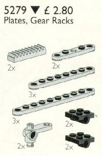 LEGO 5279-1 Plates, Gear Racks