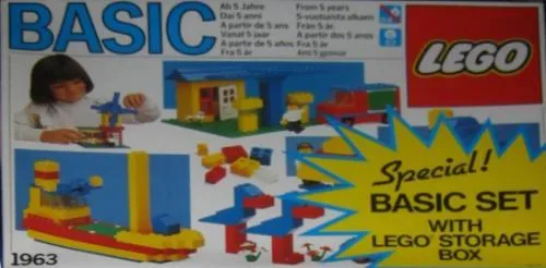LEGO 1963-1 Basic Set with Storage Case