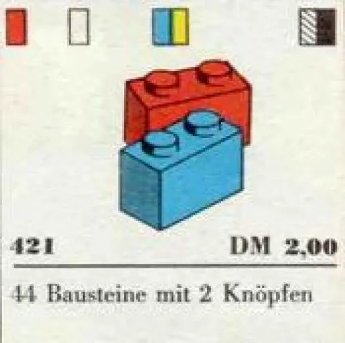 LEGO 421-1 1 x 2 Bricks