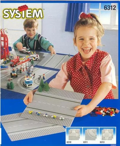LEGO 6312-1 Straight Road Plates