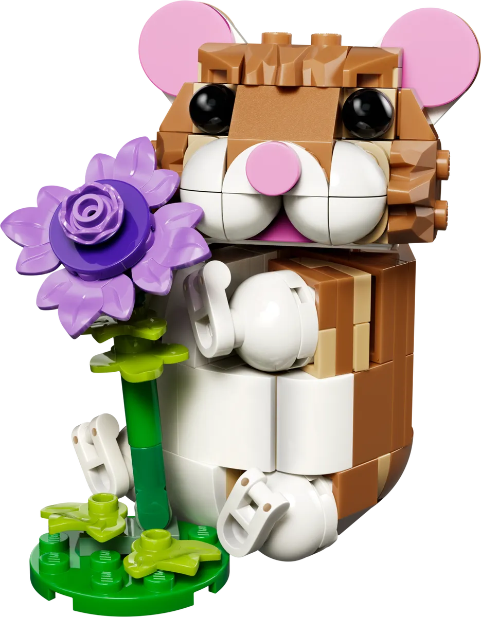 LEGO 31376-1 Cute Hamster with a Flower