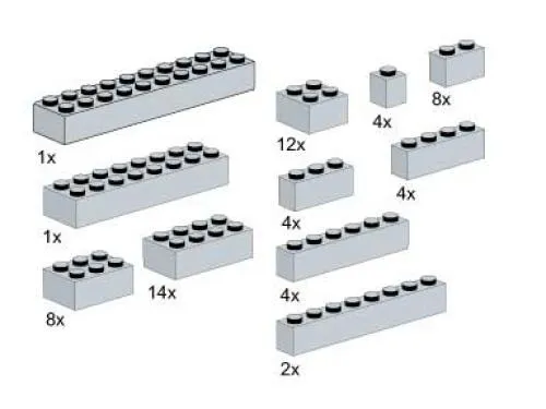 LEGO 5145-1 Bricks, Gray