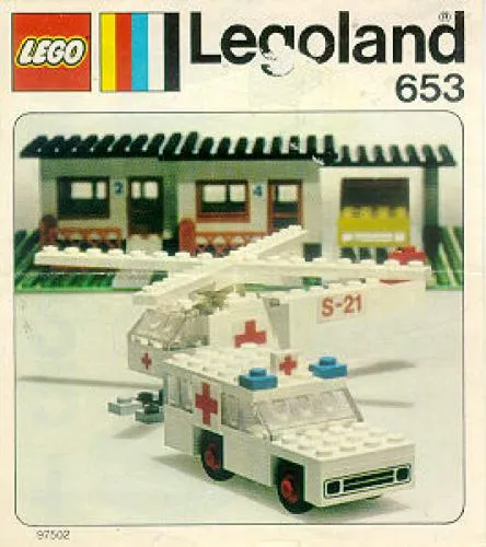 LEGO 653-1 Ambulance and Helicopter