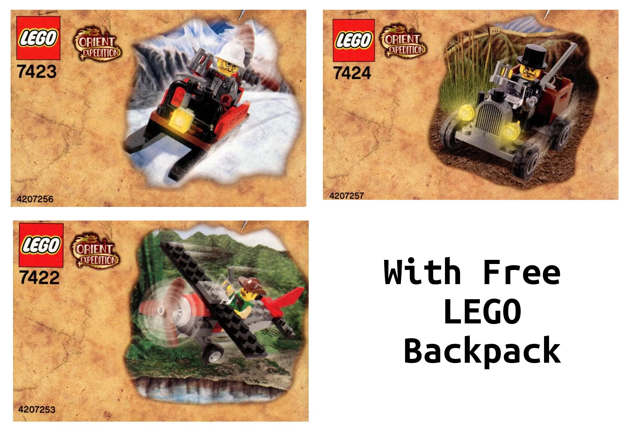 LEGO VPORIENT-1 Orient Expedition Value Pack with Free LEGO Backpack