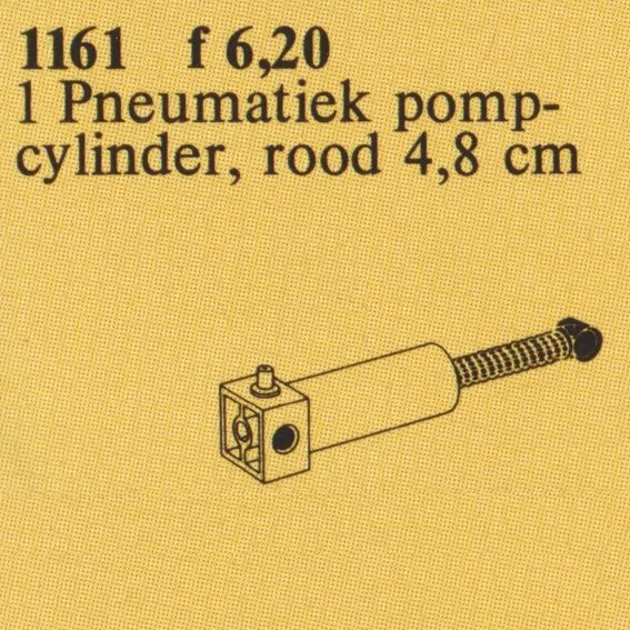 LEGO 1161-1 TECHNIC Pneumatic Pump Cylinder 48mm