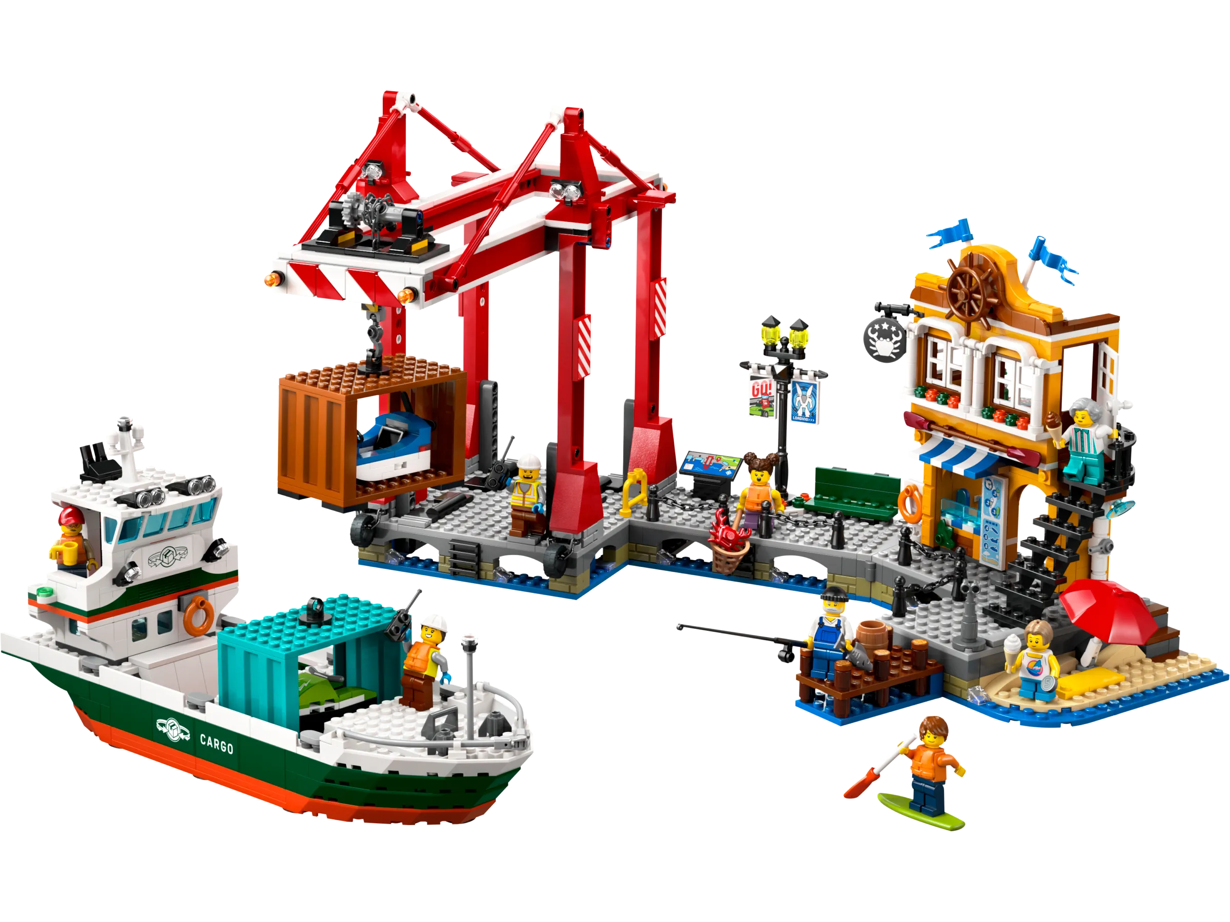 LEGO 60422-1 Seaside Harbor with Cargo Ship