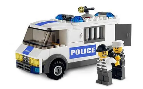 LEGO 7245-2 Prisoner Transport - Blue Sticker Version