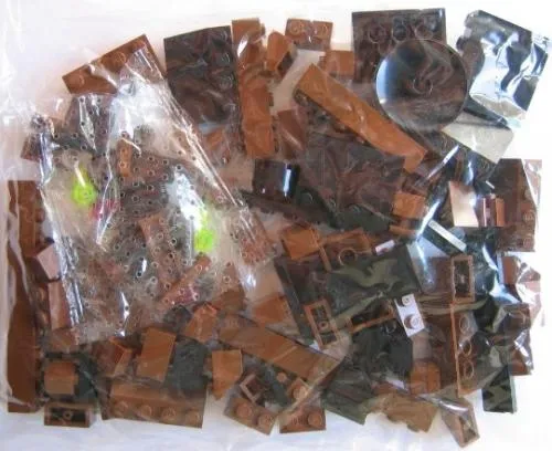LEGO 3746-1 Locomotive Brown Bricks