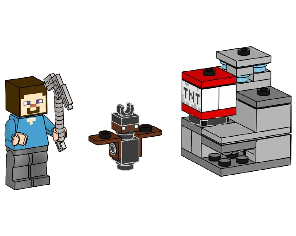 LEGO 662411-1 Steve with Bat and TNT