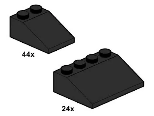 LEGO 10054-1 Black Slopes 33 3 x 2 and 3 x 4