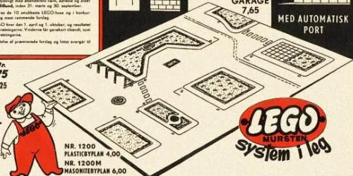 LEGO 1200-1 LEGO Town Plan Board, Large Plastic