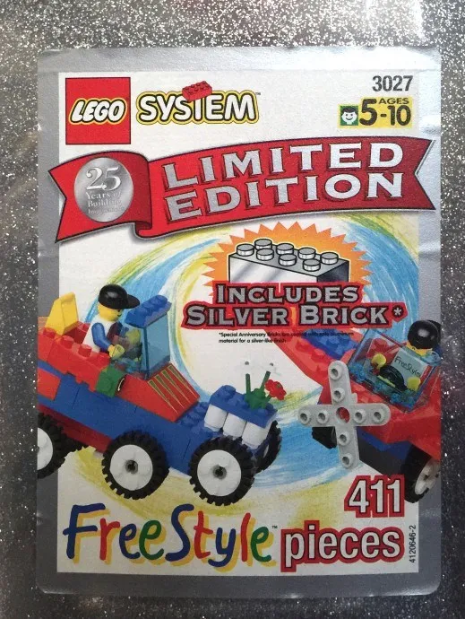 LEGO 3027-1 25th Anniversary Silver Bucket