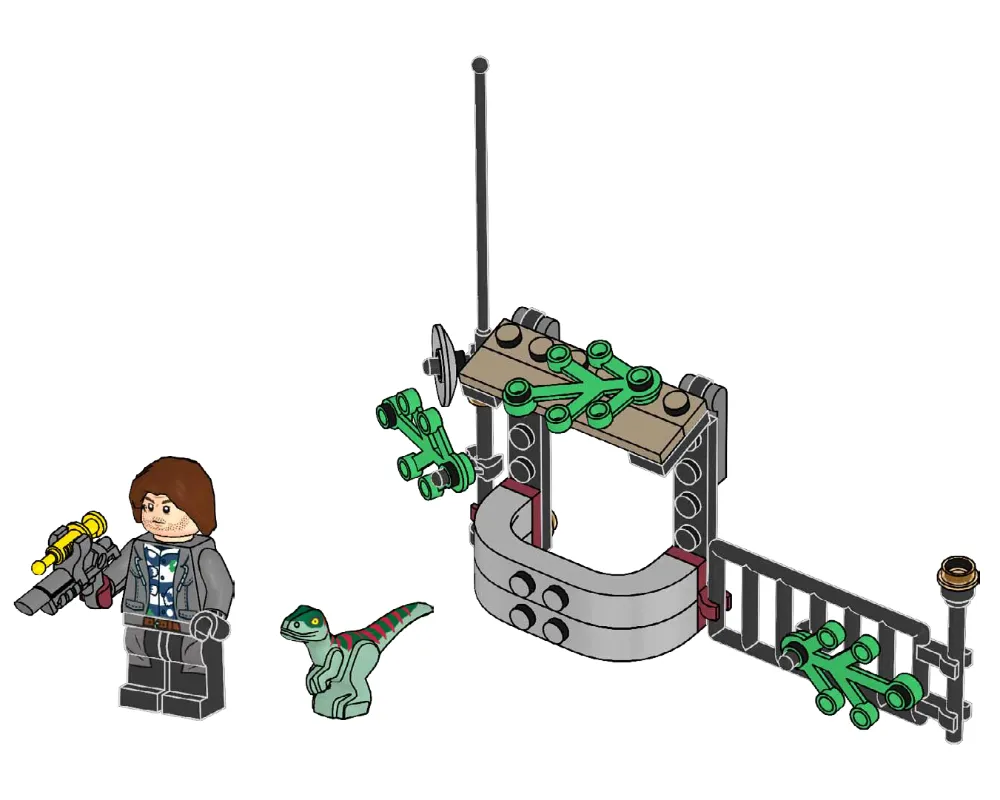 LEGO 122224-1 Rainn Delacourt with Raptor
