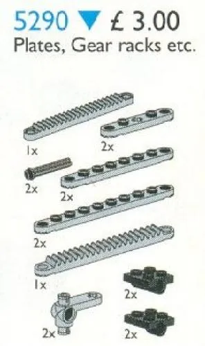 LEGO 5290-1 Plates & Gear Racks