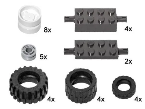 LEGO 10049-1 Large Wheels and Axles