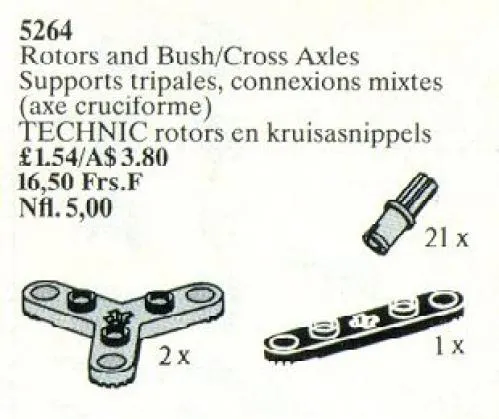 LEGO 5264-1 Rotors and Bush/Cross Axles