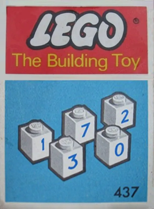LEGO 437-1 50 numbered bricks (The Building Toy)