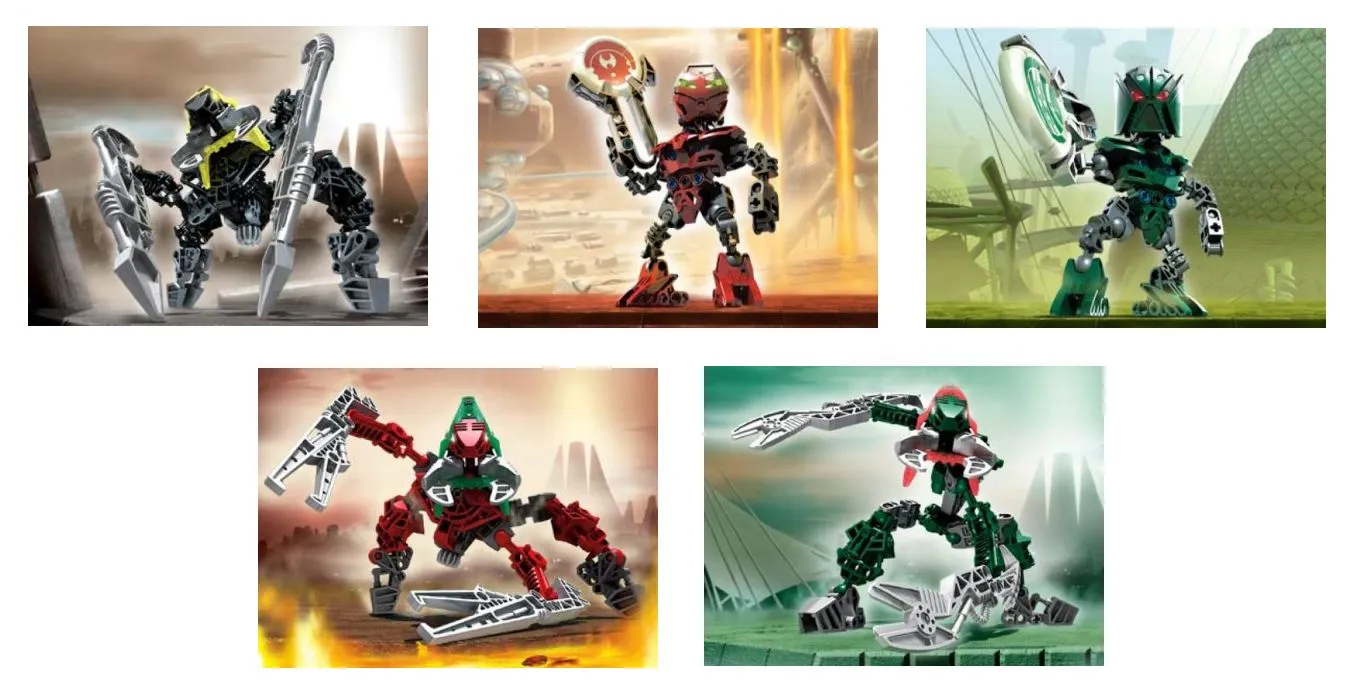 LEGO 65514-1 Matoran / Vahki Co-Pack 1 (contains 8607 8611 8614 8616 8618)
