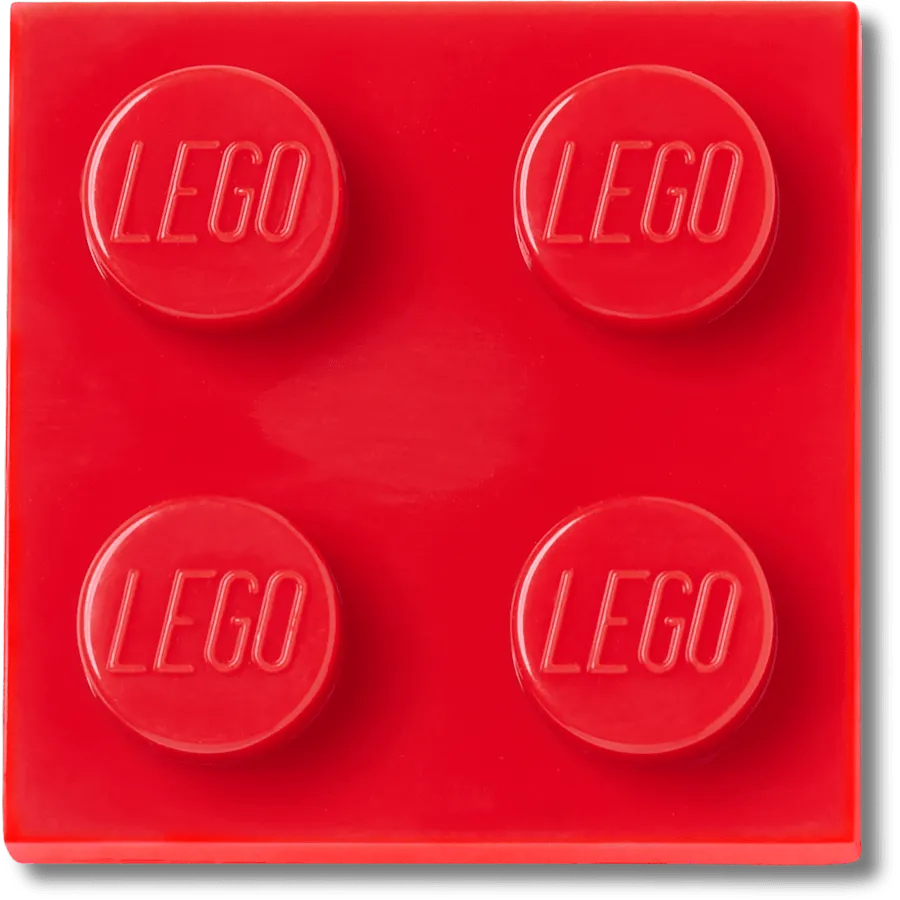 LEGO 10018248-1 Red Tile 2x2 Jibbitz