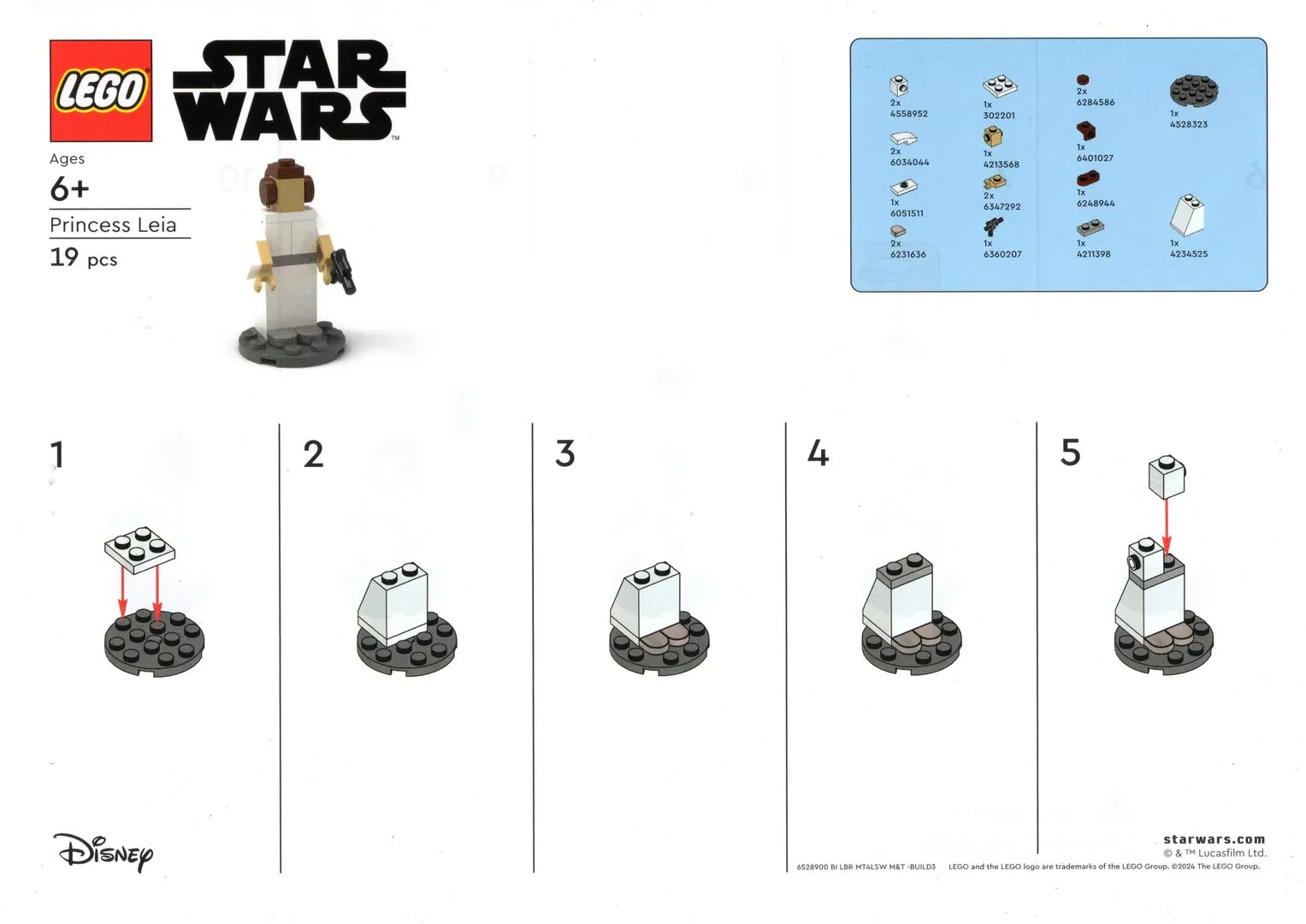 LEGO 6528900-1 Princess Leia