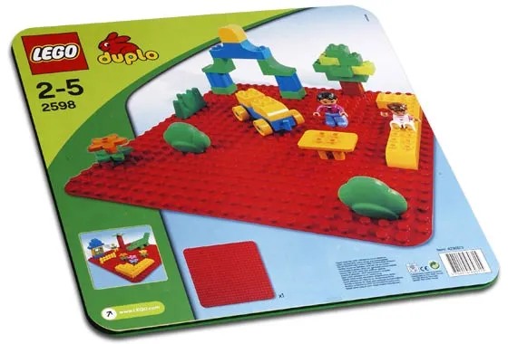 LEGO 2598-1 Large Red Building Plate