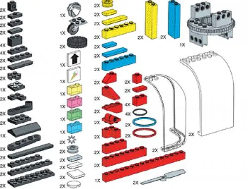 LEGO 970098-1 Special Elements for Control Lab Set
